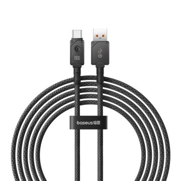 shumee Baseus neprelomljiv USB-USB C kabel 100W 2m (črn)