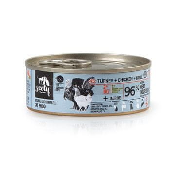 shumee 3Coty PURAN PIŠČANEC/KRIL za starejše mačke 80 g