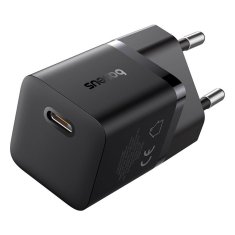 shumee Stenski polnilnik Baseus GaN5 1C 25 W EU (črn)