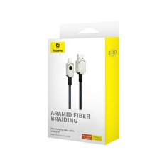 shumee Baseus neprelomljiv USB-IP kabel 2,4 A 1 m (bel)