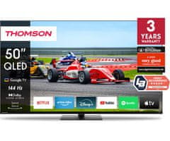 Thomson 50QG7S14 4K UHD QLED PRO televizor, 126 cm (50"), GoogleTV, 144Hz, pametni daljinec