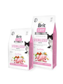 shumee BRIT CARE Mačja hrana brez žitaric za sterilizirane občutljive mačke 7 kg