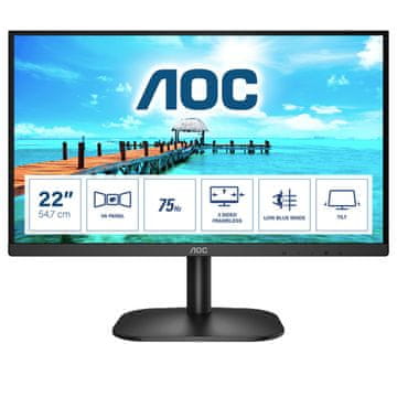 shumee AOC LED 21,5-palčni 22B2H/EU monitor
