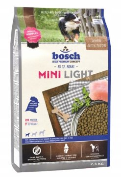 shumee Suha hrana za pse Bosch mini Light 2,5 kg - hrana za pse s prekomerno telesno težo