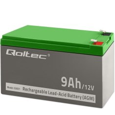 shumee QOLTEC GEL BATERIJA 12V | 9AH | MAX. 90A | AGM
