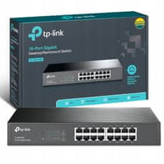 shumee TP-LINK TL-SG1016D stikalo 16xRJ45 10/100/1000 D/R