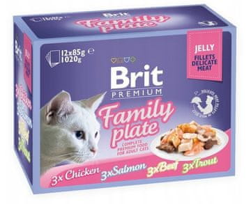 shumee Brit Premium fileji v želeju, mešanica okusov, 12 x 85 g
