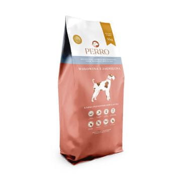 shumee PERRO Govedina z jagnjetino za pse, srednje in velike velikosti, 1 kg