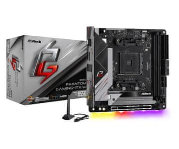 shumee Matična plošča Asrock B550 PHANTOM GAMING-ITX/AX