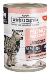 shumee Wiejska Zagroda mokra mačja hrana Monoprotein jagnjetina 400 g