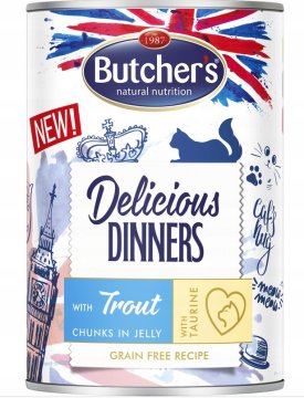 shumee Butcher's Delicious Dinners kavna postrv v galoni 400 g