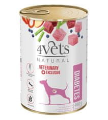 4VETS 4VETS Natural Diabetes mokra hrana za pse, puran, 400 g