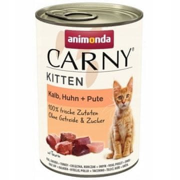 shumee ANIMONDA Carny Kitten telečje, piščančje, puranje meso 400 g