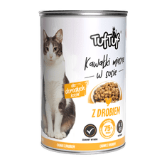 shumee Tuf Tuf koščki perutnine za mačke v konzervi 415 g