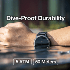 AGM Legion športna pametna ura GPS, 5ATM, IP67, MIL-STD-810H - črna