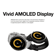 AGM Legion športna pametna ura GPS, 5ATM, IP67, MIL-STD-810H - črna