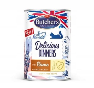 shumee Butcher's Delicious Dinners kava, divjačina, gal. 400 g