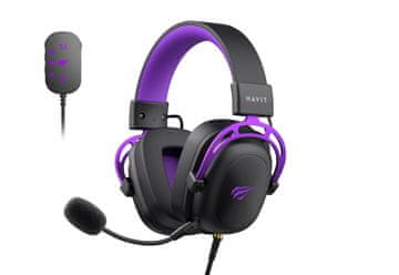 shumee Igralne slušalke Havit H2002 U črne in vijolične