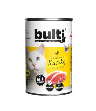 shumee Mokra hrana za mačke BULTI z račjim mesom, bogata z račjo 400 g