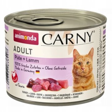 shumee ANIMONDA Cat Carny Adult puran jagnjetina mokra hrana za mačke v pločevinki 200 g