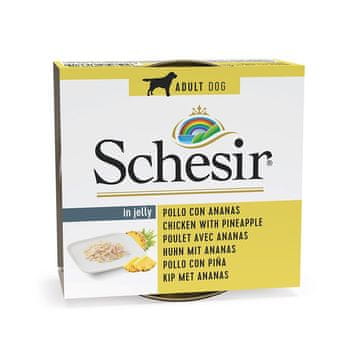 Schesir SCHESIR Piščanec z ananasom v želeju - mokra pasja hrana - 150 g