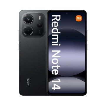 shumee Pametni telefon Xiaomi Redmi Note 14 4G 6/128GB, polnočno črne barve