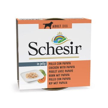 Schesir Schesir Chicken with papaya v želatini - mokra hrana za pse - 150g
