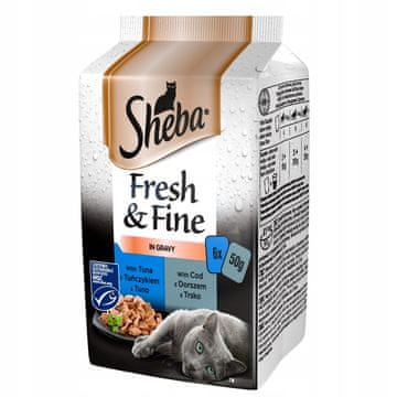 shumee Sheba svež fini piščanec losos puran v omaki 6x50g