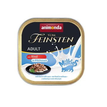 shumee ANIMONDA Vom Feinsten Milkies mokra hrana za mačke z govedino in mlekom 100 g