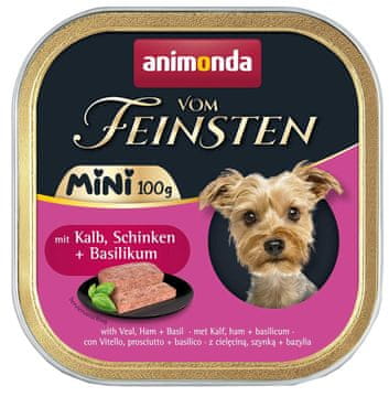shumee Animonda Vom Feinsten MINI teletina, šunka, bazilika 100g