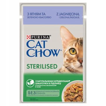 shumee CAT CHOW STERILIS GiG Jagn&Ziel Fižol v omaki 85g