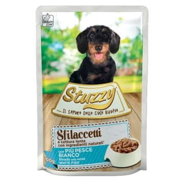 STUZZY STUZZY Sfilaccetti z belim mesom ribe - mokra hrana za pse - 100g