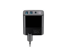 shumee Polnilnik Havit USB-A1 USB-A2 USB-C UCLE001 EU