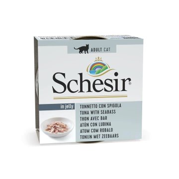 shumee SCHESIR Oceanic mokra hrana za odrasle mačke v želeju s tuno 85 g
