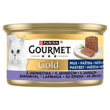 shumee PURINA GOURMET GOLD mokra hrana za mačke Mousse z jagnjetino 85 g