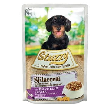 STUZZY STUZZY Sfilaccetti Goveji obrok s testeninami - mokra hrana za pse - 100g