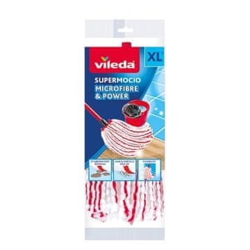 slomart Nadomestna glava za mop VI1 Microfibre & Power, 1 kos