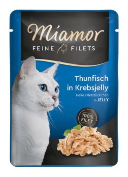 shumee Mokra hrana za mačke MIAMOR Fileti tune v rakovi želeju 100 g