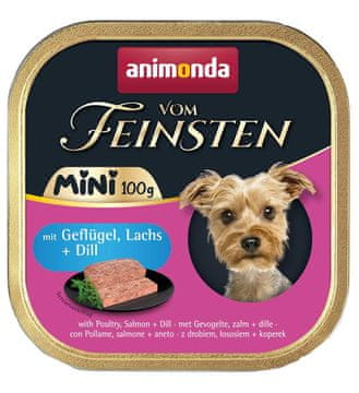 shumee Animonda Vom Feinsten MINI perutnina, losos, koper 100 g