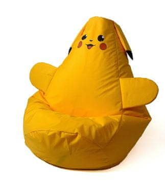 shumee Vreča za sedenje PIKACHU rumena XL 130x90