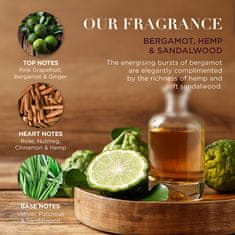 Baylis & Harding Darilni set z bergamotko, konopljo in sandalovino, 2 kosa