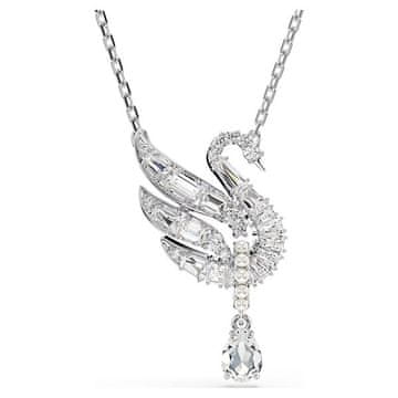 Swarovski Očarljiva ogrlica z bleščečim labodom Swan 5723387