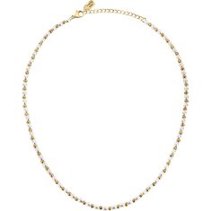 La Petite Story Elegantna pozlačena ogrlica z biseri Pearl LPS10AZA07