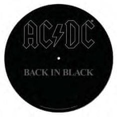Podloga za gramofon, AC/DC hrbet v črni barvi