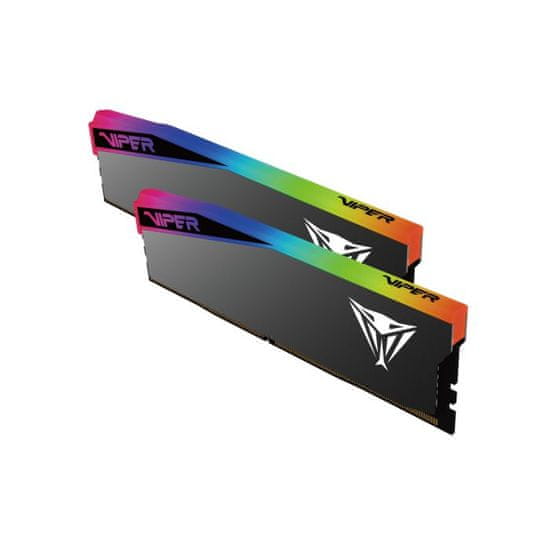 Patriot Viper Elite 5 RGB DDR5 32 Go (2x16 Go) 6000MT/s - Mémoire Blanche RGB Haute Performance XMP 3.0