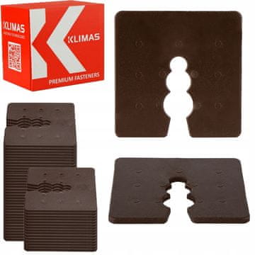 shumee PLASTIČNI DISTANČNIKI 2 mm 50 kosov Klimas vijačni