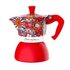 BIALETTI Italijanski Kuhalnik za Kavo Bialetti D&G RED 4T Rdeča Nerjaveče jeklo 4 Cești