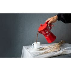 BIALETTI Italijanski Kuhalnik za Kavo Bialetti MOKA EXCLUSIVE Rdeča Aluminij 3 Cești