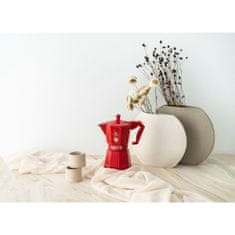 BIALETTI Italijanski Kuhalnik za Kavo Bialetti MOKA EXCLUSIVE Rdeča Aluminij 3 Cești
