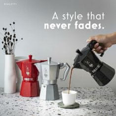 BIALETTI Italijanski Kuhalnik za Kavo Bialetti MOKA EXCLUSIVE Rdeča Aluminij 3 Cești